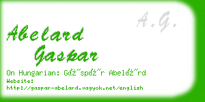 abelard gaspar business card